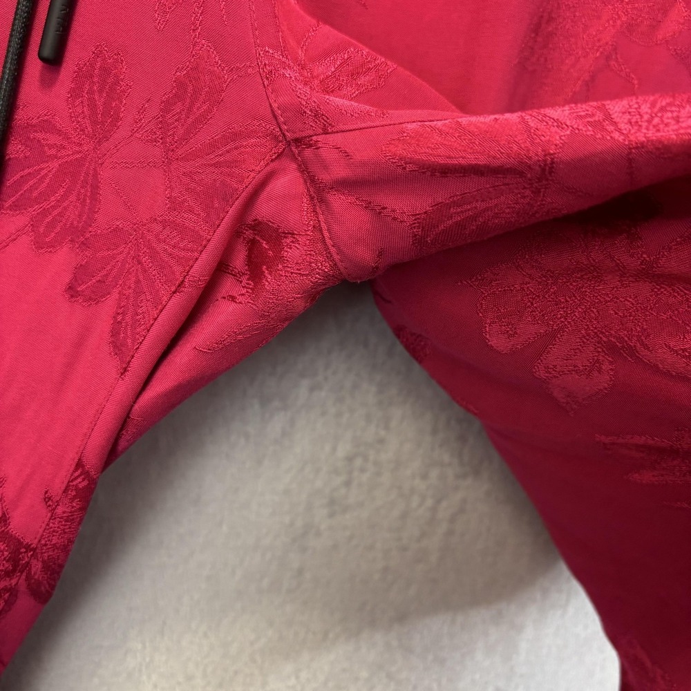 RtA Hot Pink Jacquard Sweatpants Womens Medium Floral Drawstring Italian Fabric - Picture 9 of 14